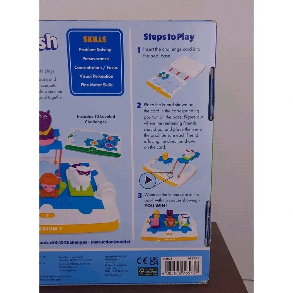 Splish Splash Pig's‎ Pool Party Brain Teaser Puzzle Thinkfun Friends Ages 3+ New